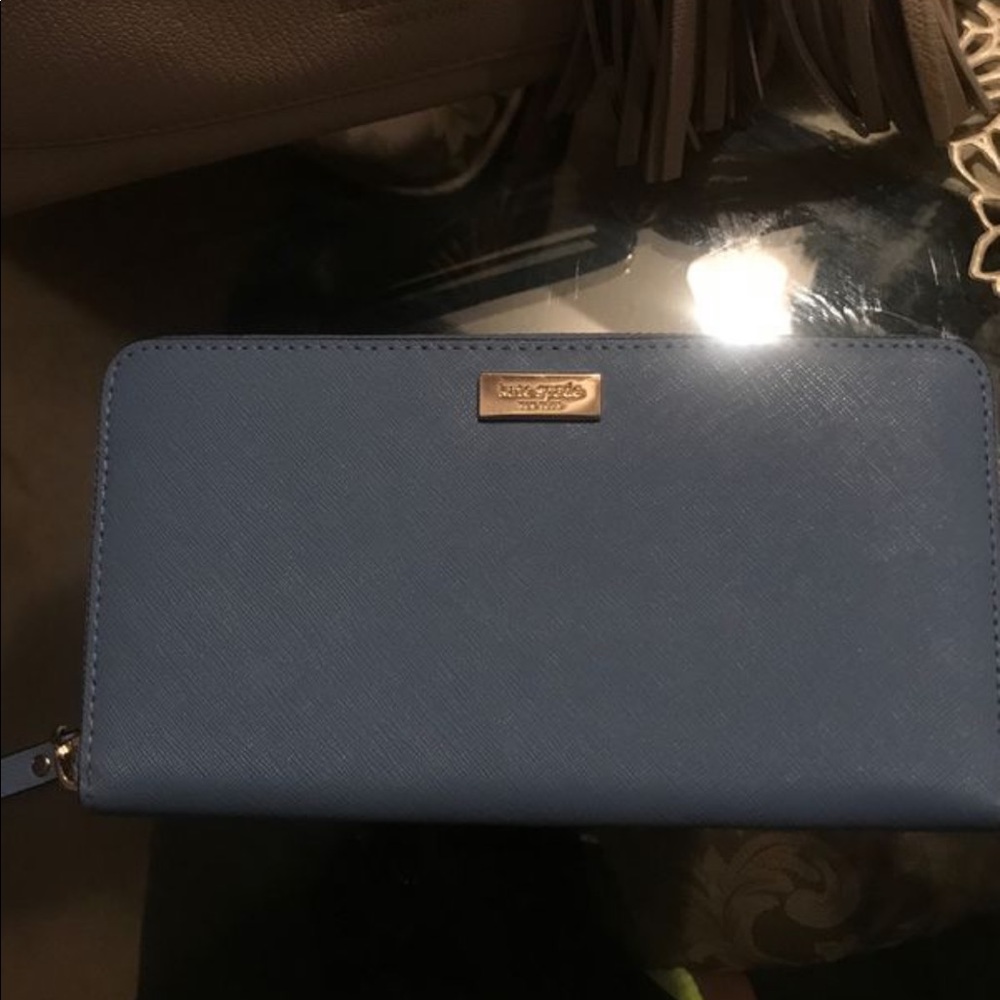 Baby blue wallet Kate spade